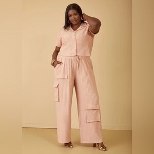 Ashley Stewart top and cargo pants set 2X